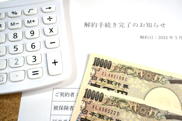 生命保険の解約返戻金で受け取れる金額